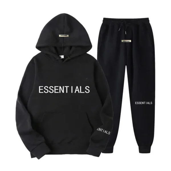 Black Essentials Tracksuit