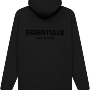 Essentials fear of god black hoodie