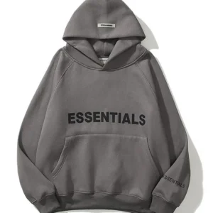 Dark Grey Essentials Hoodie